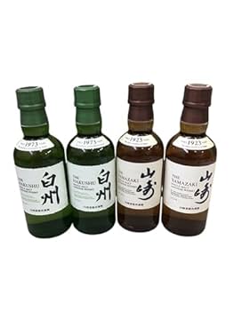 4本 山崎・白州 ウイスキーセット 180ml Amazon.co.jp: サントリー 山崎&白州(180ml) ジャパニーズ